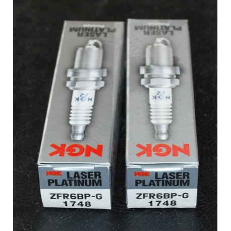 NGK 2x LASER PLATINUM PREMIUM CANDELE ZFR6BP-G STOCK 1748 PER OPEL SAAB VAUXHALL