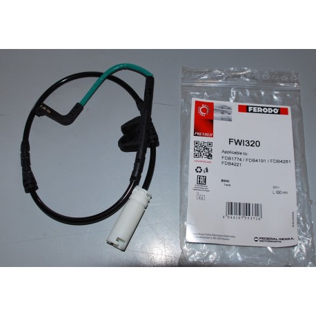 FWI320 FERODO CONTATTO SEGNALAZIONE USURA PASTIGLIE FRENO PER BMW SERIE 1 2 3