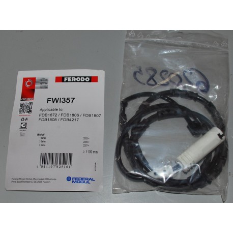 FWI357 FERODO CONTATTO SEGNALAZIONE USURA PASTIGLIE FRENO PER BMW SERIE1 SERIE3