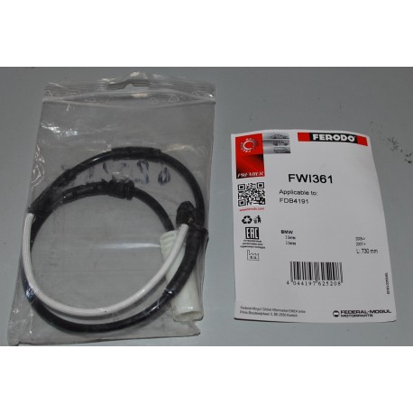 FWI361 FERODO CONTATTO SEGNALAZIONE USURA PASTIGLIE FRENO PER BMW SERIE 1 SERIE3