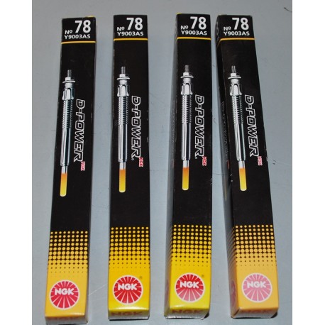 NGK 4x CANDELETTA D-POWER 94251 Y9003AS N 78 PER ALFA FIAT SAAB SUZUKI OPEL