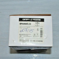 BPA0684.02 OPEN PARTS KIT PASTIGLIE FRENO PER OPEL VAUXHALL ASTRA