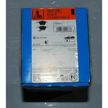 607166 ATE KIT PASTIGLIE FRENO PER AUDI A6 