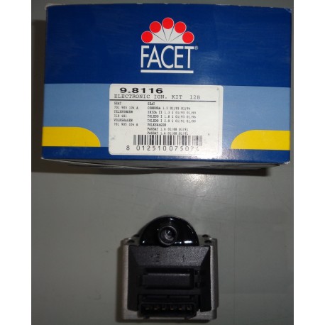 9.8116 FACET UNITA BOBINA ACCENSIONE PER SEAT TOLEDO I IBIZA II VW POLO II