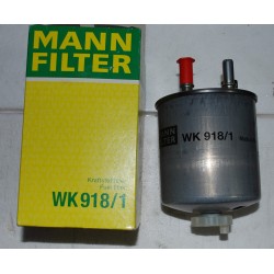 WK918/1 MANN FILTER FILTRO CARBURANTE PER RENAULT TWINGO II LAGUNA III KANGOO II