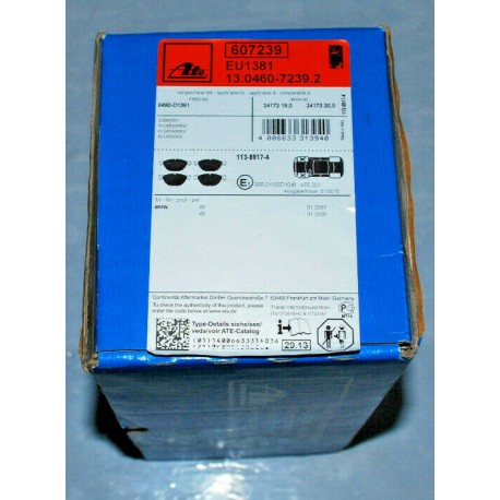 607239 ATE KIT PASTIGLIE FRENO PER BMW X5 E70 X6 E71 E72