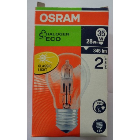 LAMPADINA OSRAM HALOGEN ECO CLASSIC A 64542 ECO4 PEZZI 28W
