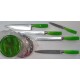 GUZZINI SET 5 COLTELLI ART.28590044  'LATINA' VERDE ACIDO
