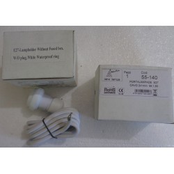ART.55-140 NEW LAMPS PORTALAMPADE E27 CAVO 2X1mm Mt 1,50 2PEZZI