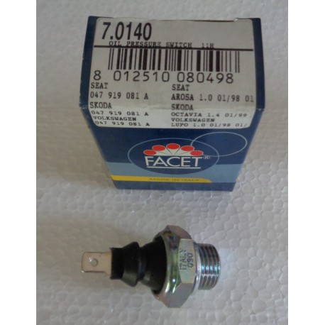 7.0140 FACET INTERRUTTORE A PRESSIONE OLIO PER SEAT VW LUPO 047919081A