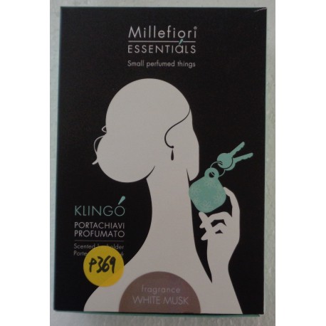 15PCMB WHITE MUSK MILLEFIORI ESSENTIALS KLINGO' PORTACHIAVI PROFUMATO