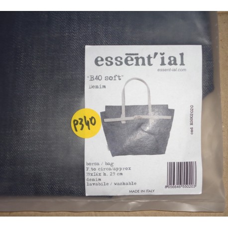 ESSENT'IALES002020 B40 SOFT DENIM BORSA
