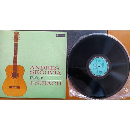 ANDRES SEGOVIA PLAYS J.S.BACH BELLDISC ITALIANA LP 33 GIRI VINILE USATO