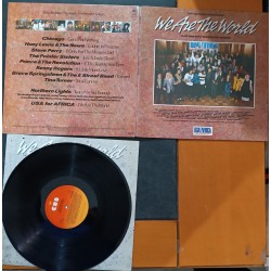 LOTTO 3 VINILI THIRD WORLD ROCK THE WORLD NEW KIDS ON THE BLOCK WE ARE THE WORLD