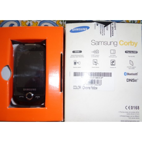 SAMSUNG CORBY COLORE CHROME YELLOW SMARTPHONE