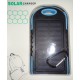 SOLAR CHARGER CARICATORE CELLULARI PORTATILE A ENERGIA SOLARE BLU