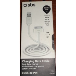 SBS CAVO DATI E RICARICA 53549 DOCK 30 PIN LTHL006 PER IPHONE IPAD