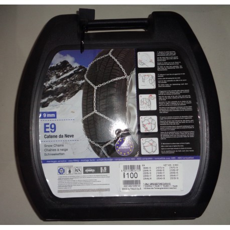 THULE E9 9 mm COD.100 CATENE DA NEVE KG 2.83 14" 15" 16" 17" 18" 19"