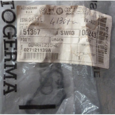 027121139A GENUINE PARTS VW Guarnizione, Flangia refrigerante PER AUDI SEAT VW