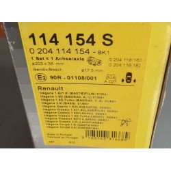 114154S BOSCH Kit freno a tamburo PER RENAULT Megane I BA DA LA EA SA0/1_