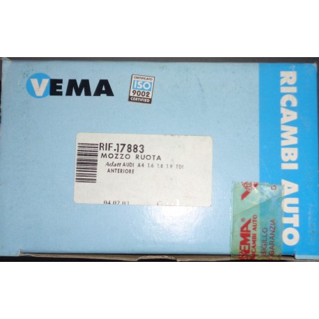 17833 VEMA Mozzo ruota posteriore Sx PER SEAT VW POLO GOLF PASSAT CORRADO VENTO