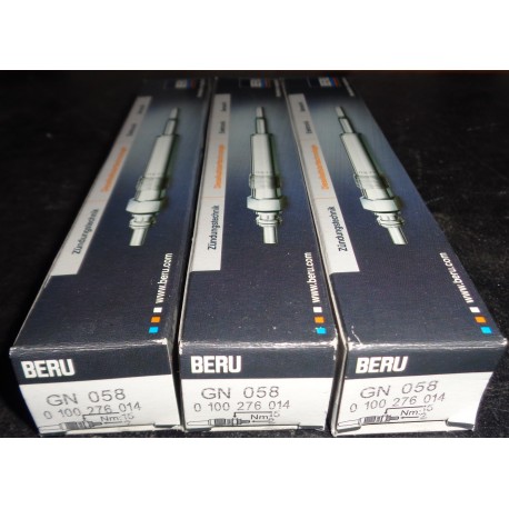 BERU GN058 0100276014 3X Candeletta PER MITSUBISHI Colt VI (Z30) SMART Forfour I (454)