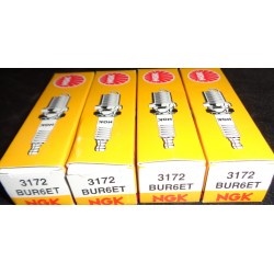 NGK 3172 BUR6ET 4X Candela PER COUPE Croma I SEAT SKODA VW AUDI DELTA II