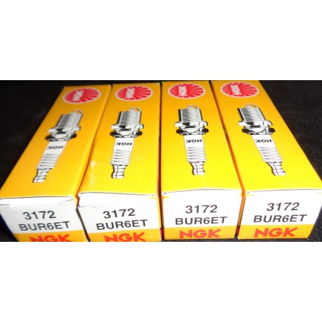 NGK 3172 BUR6ET 4X Candela PER COUPE Croma I SEAT SKODA VW AUDI DELTA II