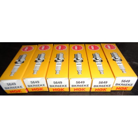 NGK 5649 BKR6EKE 6X Candela accensione PER SMART Cabrio Fortwo Crossblade