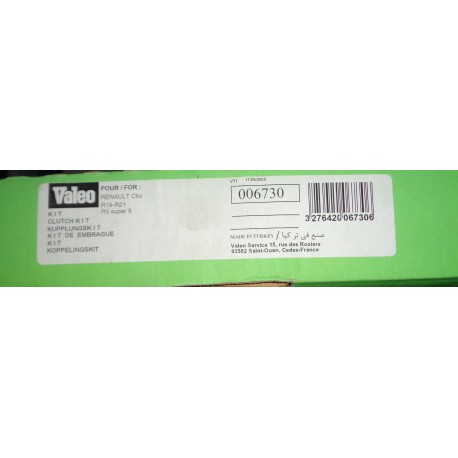 006730 VALEO Kit frizione PER RENAULT Clio 11 TRAFIC 19 SUPER  5 21