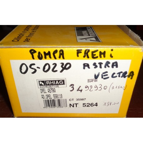 NT5264 RHIAG Cilindro maestro del freno PER OPEL VAUXHALL Astra CALIBRA VECTRA