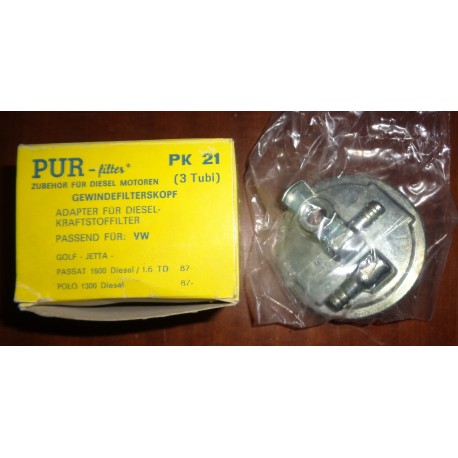 PK21 PUR FILTER  ADATTATORE PER DIESEL-FILTRO CARBURANTE PER VW GOLF JETTA PASSAT POLO 1987