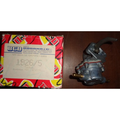 1926/5 BCD  POMPA ALIMENTAZIONE CARBURANTE  PER  TALBOT Sumbeam 930 1977