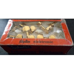 SCHALLER ELEKTRONIC CM6GL MINI MECCANICHE CHITARRA ELETTRICA DORATE 6 IN LINEA