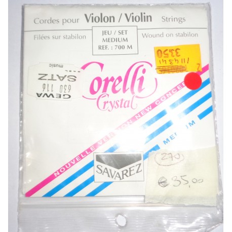 SAVAREZ CORELLI CRYSTAL CORDE PER VIOLINO MEDIUM 700 M
