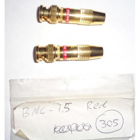 VAN THE HULL BNC CONNETTORI 7.5 COPPIA ROSSI