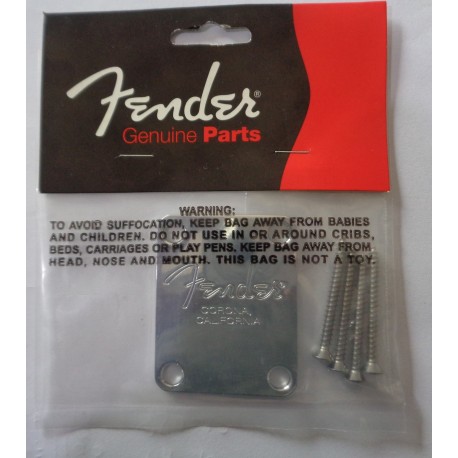 FENDER PLATE NECK AM STD. BASS CHROME P.N. 0991446100