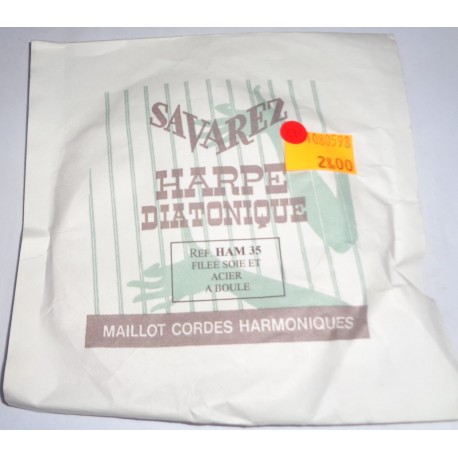 SAVAREZ HARPE DIATONIQUE HAM 35 FILEE SOIE ET ACIER A BOULE
