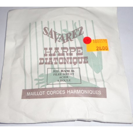 SAVAREZ HARPE DIATONIQUE HAM 36 FILEE SOIE ET ACIER A BOULE