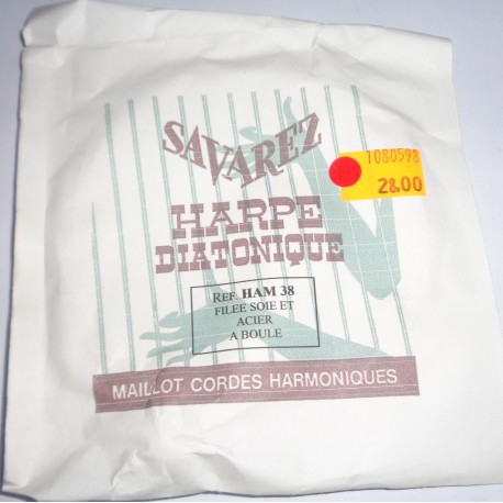 SAVAREZ HARPE DIATONIQUE HAM 38 FILEE SOIE ET ACIER A BOULE