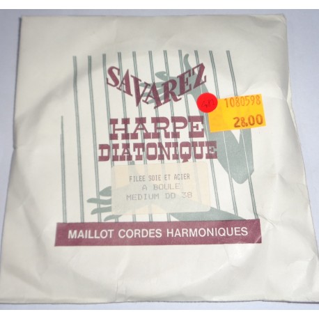 SAVAREZ HARPE DIATONIQUE MEDIUM DO 38 FILEE SOIE ET ACIER A BOULE
