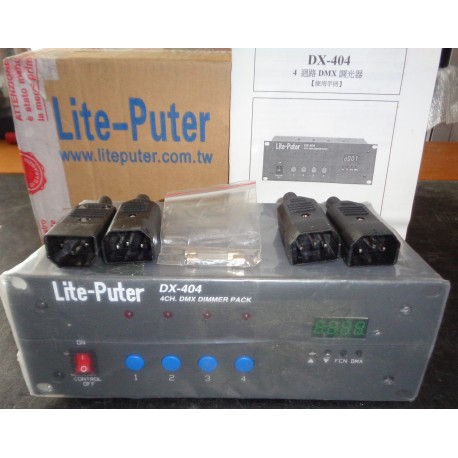 LITE PUTER DX 404 DIMMER DMX 4 CANALI