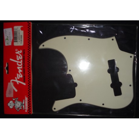 FENDER PICKGUARD JBASS 3PLY WHITE WBW 099-1335-000