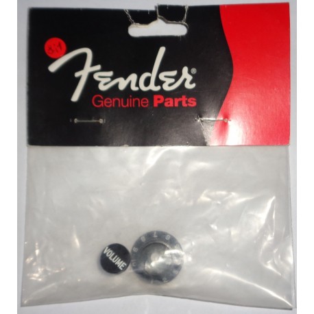 FENDER BLACK KNOB AND CAP STRAT KIT 0059267029