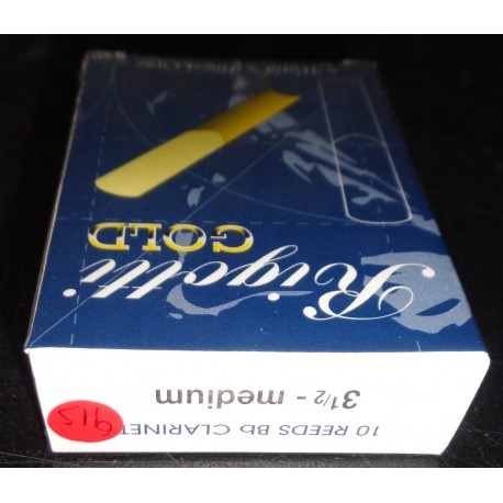 RIGOTTI GOLD REEDS Bb CLARINET 3 1/2 MEDIUM