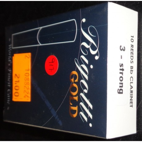 RIGOTTI GOLD REEDS Bb CLARINET 3 STRONG