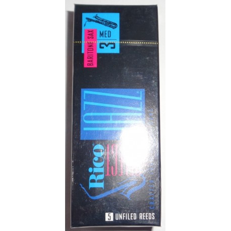 RICO SELECT BARITONE SAX 3 MED 5 UNIFILED REEDS RRS05BSX3M