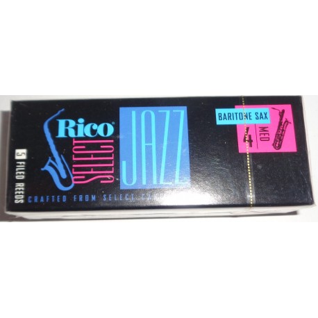 RICO SELECT BARITONE SAX 4 MED 5 FILED REEDS RSF05BSX4M