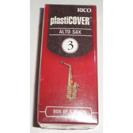 D'ADDARIO RICO PLASTICOVER ALTO SAX 3 BOX OF 5 REEDS RRP05ASX300