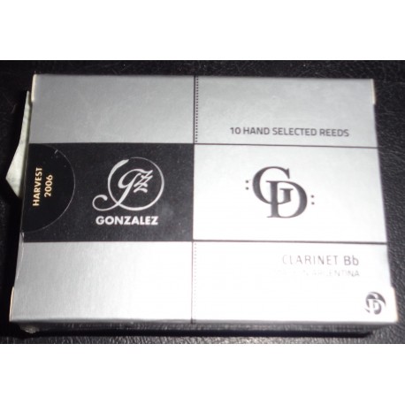 GONZALEZ 10 HAND SELECTED REEDS CLARINET Bb 3 3/4
